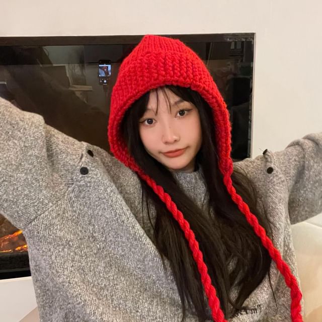 Frior-Plain Knit Hat