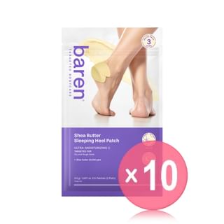baren - Shea Butter Sleeping Heel Patch 6 pcs 10pcs Bundle Set