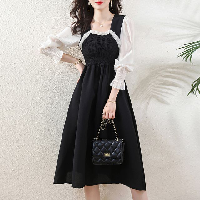 knee length dresses for ladies Victorian Cotton Nightgown - Oversized Bell Sleeve main image 0