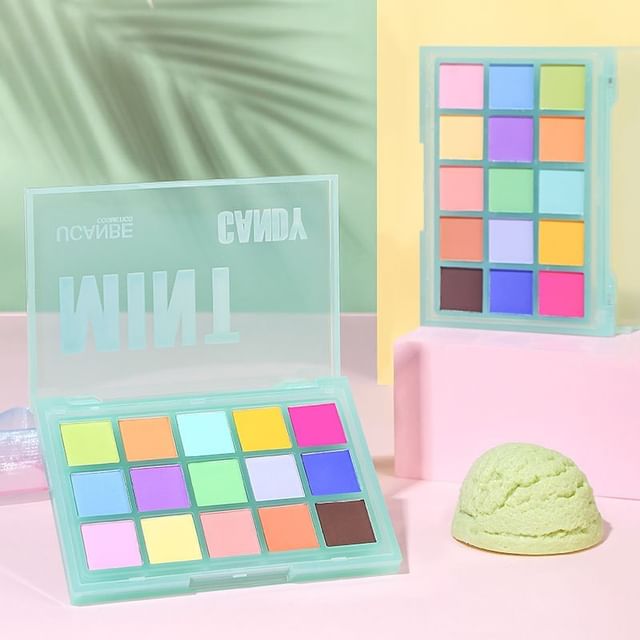 UCANBE-Mint Candy 15-Color Eyeshadow Palette - Palette fards à paupières