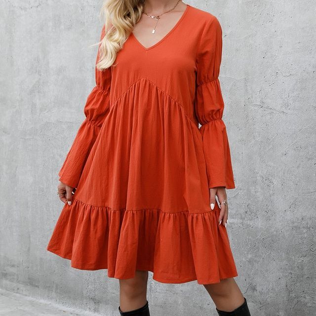Occsana - Long-Sleeve V-Neck Shift Dress | YesStyle Occsana - Long-Sleeve V-Neck Shift Dress | YesStyle