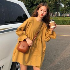 Whoosh(ウーシュ) - Long-Sleeve Babydoll Dress Whoosh(ウーシュ) - Long-Sleeve Babydoll Dress