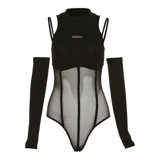 mesh arm bodysuit