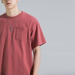 Ricerca - Elbow-Sleeve Pocketed T-Shirt
