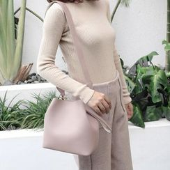 ENSSO - Genuine Leather Bucket Bag ENSSO - Genuine Leather Bucket Bag