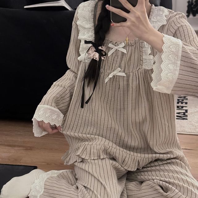 Dazzli-Striped Pajama Set