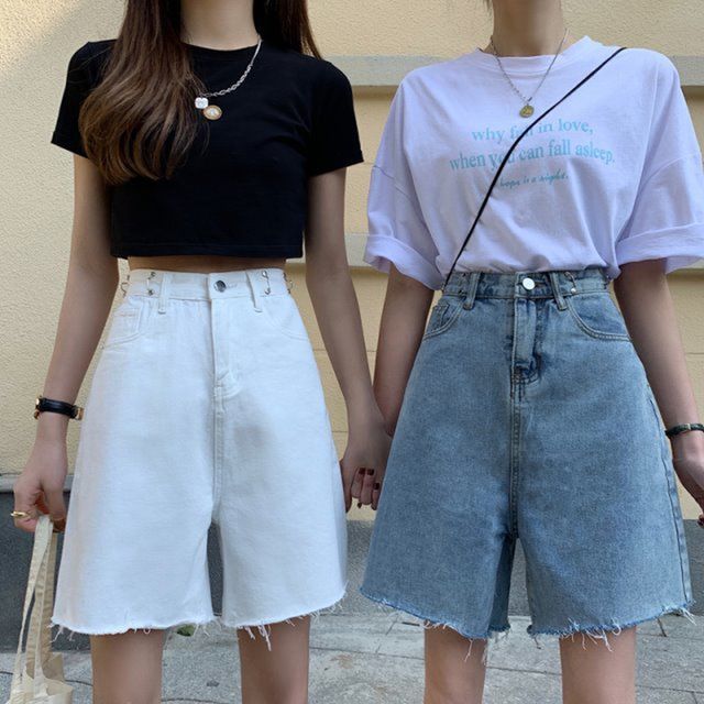Everose-High Waist Wide Leg Shorts