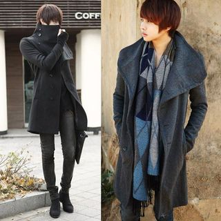 oversized tweed coat