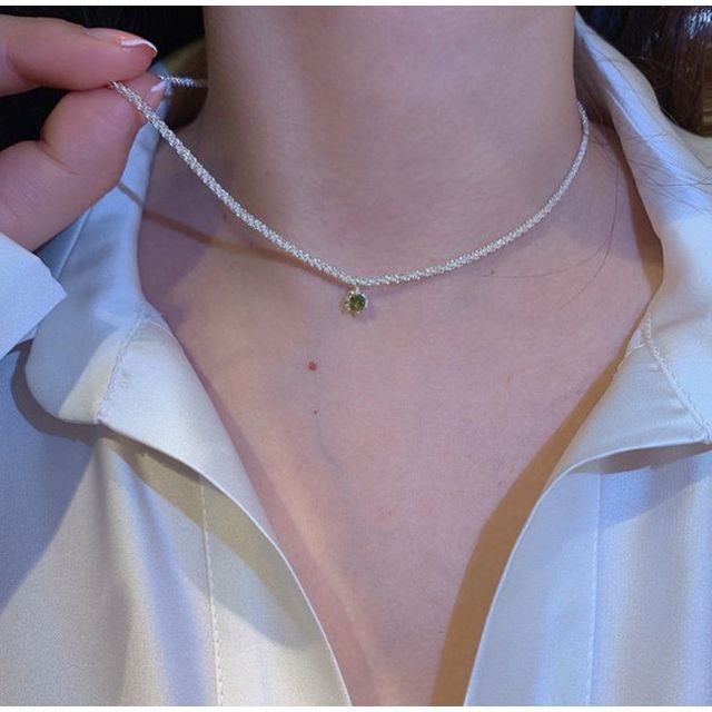 Chimerro-Rhinestone Pendant Alloy Choker