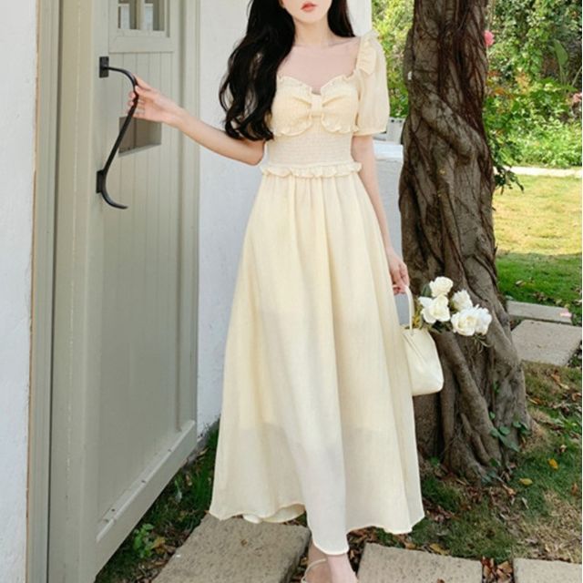 white christmas dresses Asymmetric Off-Shoulder A-Line Midi main image 0