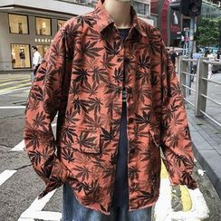 Tiaota - 樹葉印花襯衫 Tiaota - 樹葉印花襯衫
