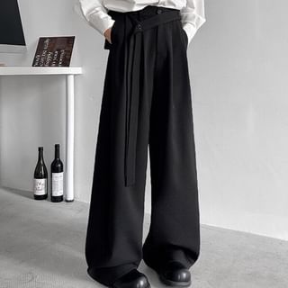 mid rise dress pants for women Straight mid-rise suit waist Wide Women's Modern Tapered-Leg Trouser |