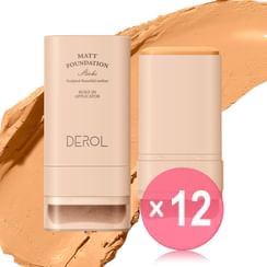 DEROL - Matte Foundation Stick - #04-#05 (x12) (Bulk Box)