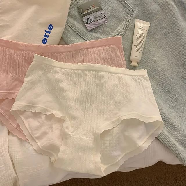 Candyiry-Mid Rise Plain Panty