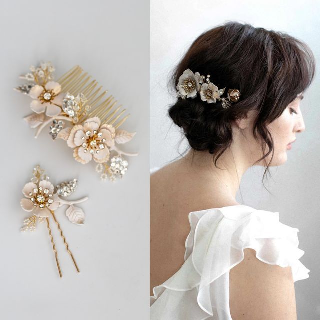 Vivian Design - Wedding Flower Hair Comb / Hair Stick | YesStyle