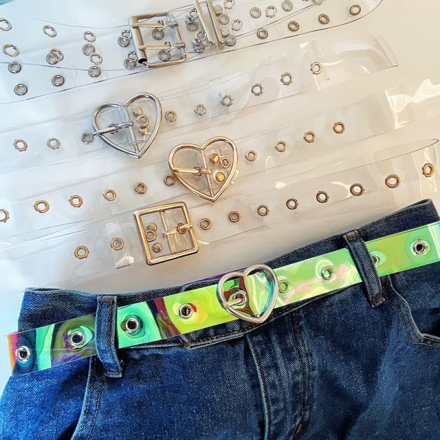 Pouffle PVC Grommet Belt As shown in Figure One Size