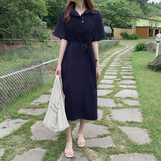 a line polo dress