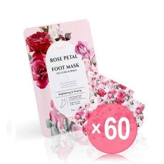 PETITFEE - Rose Petal Satin Foot Mask (x60) (Bulk Box)