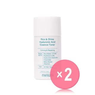 Meisani - Rice And Shine Hyaluronic Acid Essence Toner Mini 2pcs Bundle Set