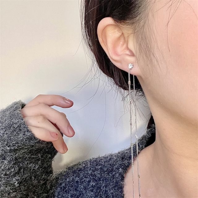 Chimerro-Rhinestone Threader Earring