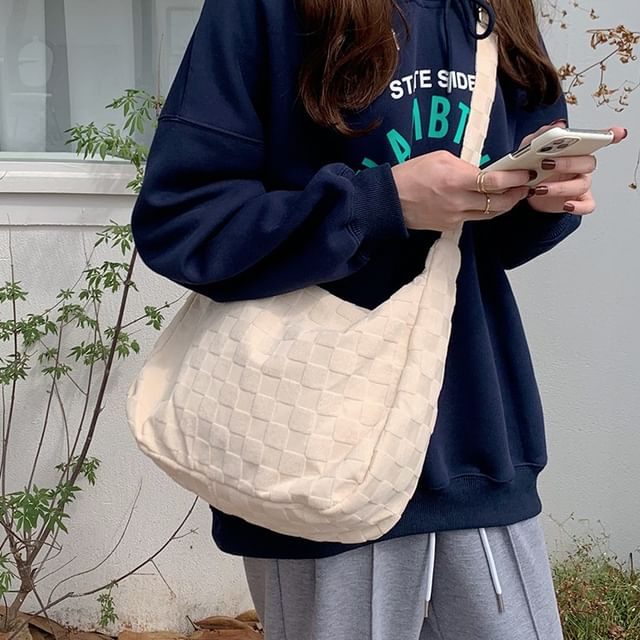 TangTangBags-Checked Crossbody Bag