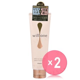 Kracie - willone 2 Way Clear Mask Wash 2pcs Bundle Set
