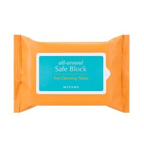 missha all around safe block sun cleansing tissue