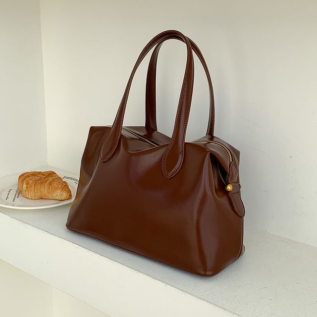 FAYLE-Faux Leather Tote Bag