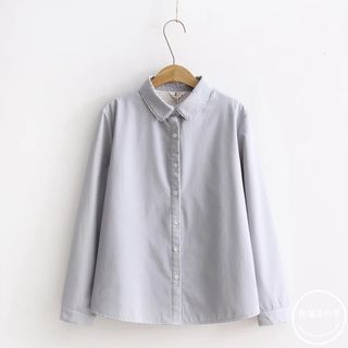PANDAGO-Lace Trim Shirt