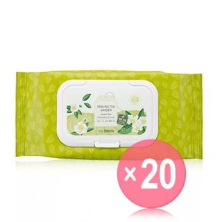 The Saem - Healing Tea Garden Green Tea Cleansing Tissue (x20) (Bulk Box)