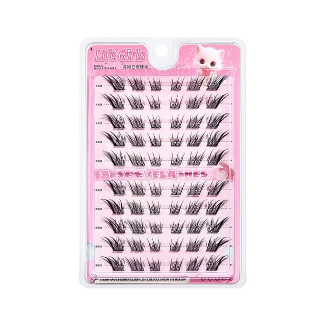 LuxeFlutter-Glue-free Multipack False Eyelashes Cluster Various Designs
