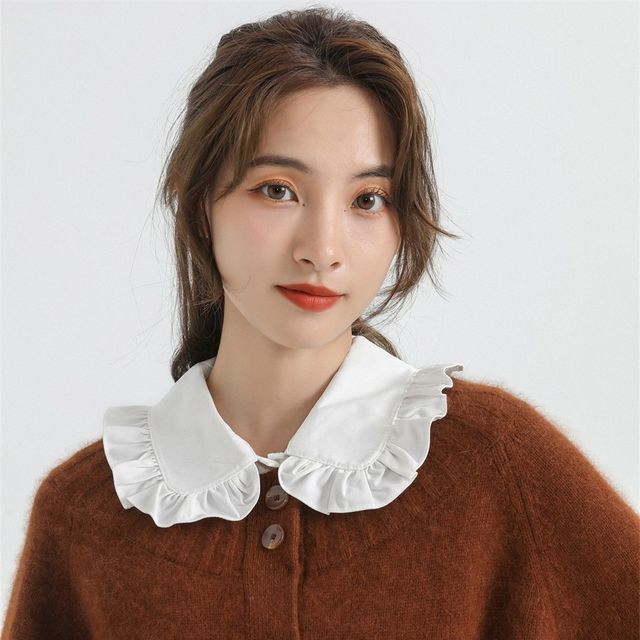 MIOW-Frilled Trim Decorative Collar