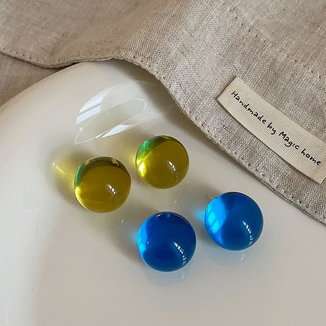 Panda Dama-Bead Ear Stud