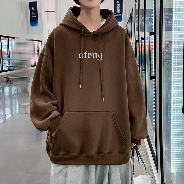 Newise - Lettering Oversized Hoodie | YesStyle