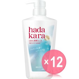 LION - Hadakara Moist Body Care Soap Liquid Rich Soap (x12) (Bulk Box)