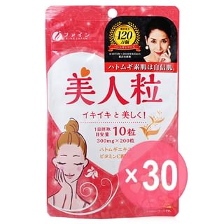 FINE JAPAN - Coix Seed Beauty Chewing Tablets 200 Tablets (x30) (Bulk Box)