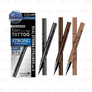 K-Palette - 1 Day Tattoo Real Strong Eyeliner 24H WP - 3 Types
