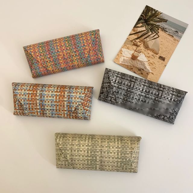 Minbrogy-Woven Sunglasses Case