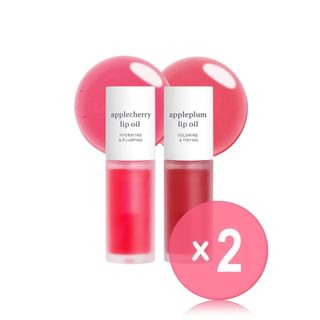 Nooni - Applecherry & Appleplum Lip Oil Set 2pcs Bundle Set