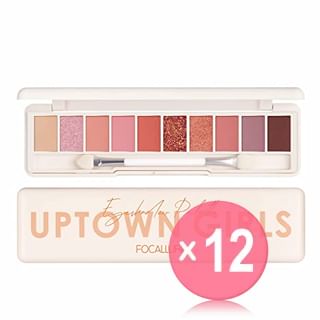 FOCALLURE - Staymax 10 Color Eyeshadow Palette- #2 SAKURA IN DREAM (x12) (Bulk Box)