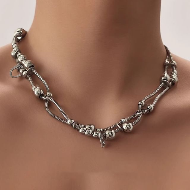 Lilafey-Snakebone Layered Necklace