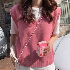 Dute - V-Neck Knit Vest Dute - V-Neck Knit Vest