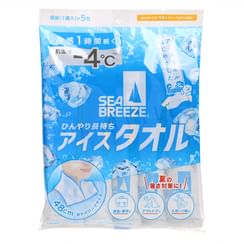 Shiseido Sea Breeze Ice Towel Body Sheet Citrus Sherbet