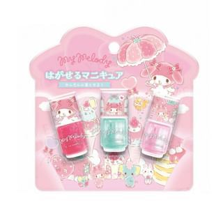 SHOBIDO - Sanrio My Melody Peelable Nail Polish Set