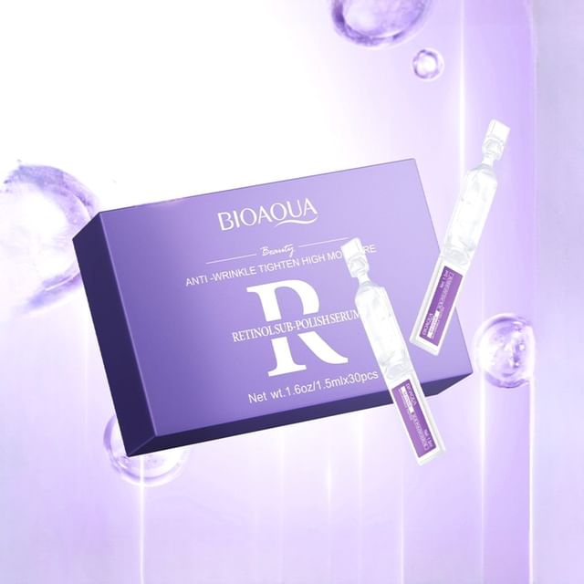 BIOAQUA-Anti-wrinkle Tighten Retinol Sub-polish Serum - Sérum Antirrugas Firmador com Retinol - 30 Unid-30 Unid