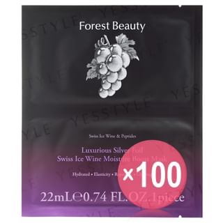 Forest Beauty - Luxurious Silver Foil Swiss Ice Wine Moisture Boost Mask (x100) (Bulk Box)