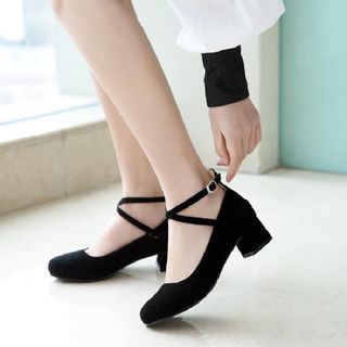 ankle strap mary jane heels