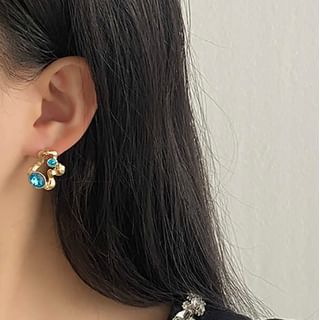 Jael-Rhinestone Geometry Drop Earring