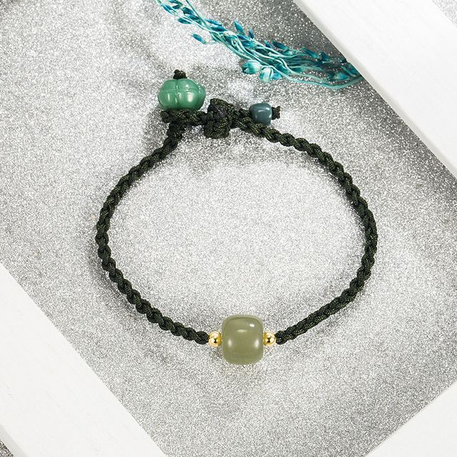 Forainer-Faux Gemstone String Bracelet