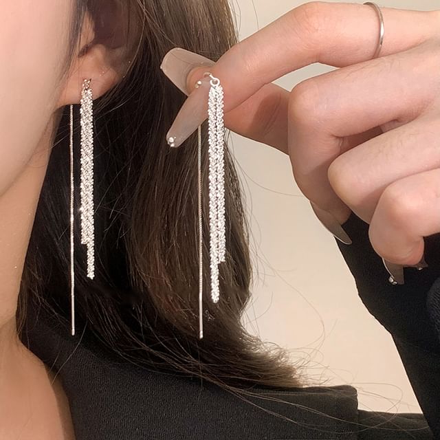 Wandoli-CZ Threader Earring
